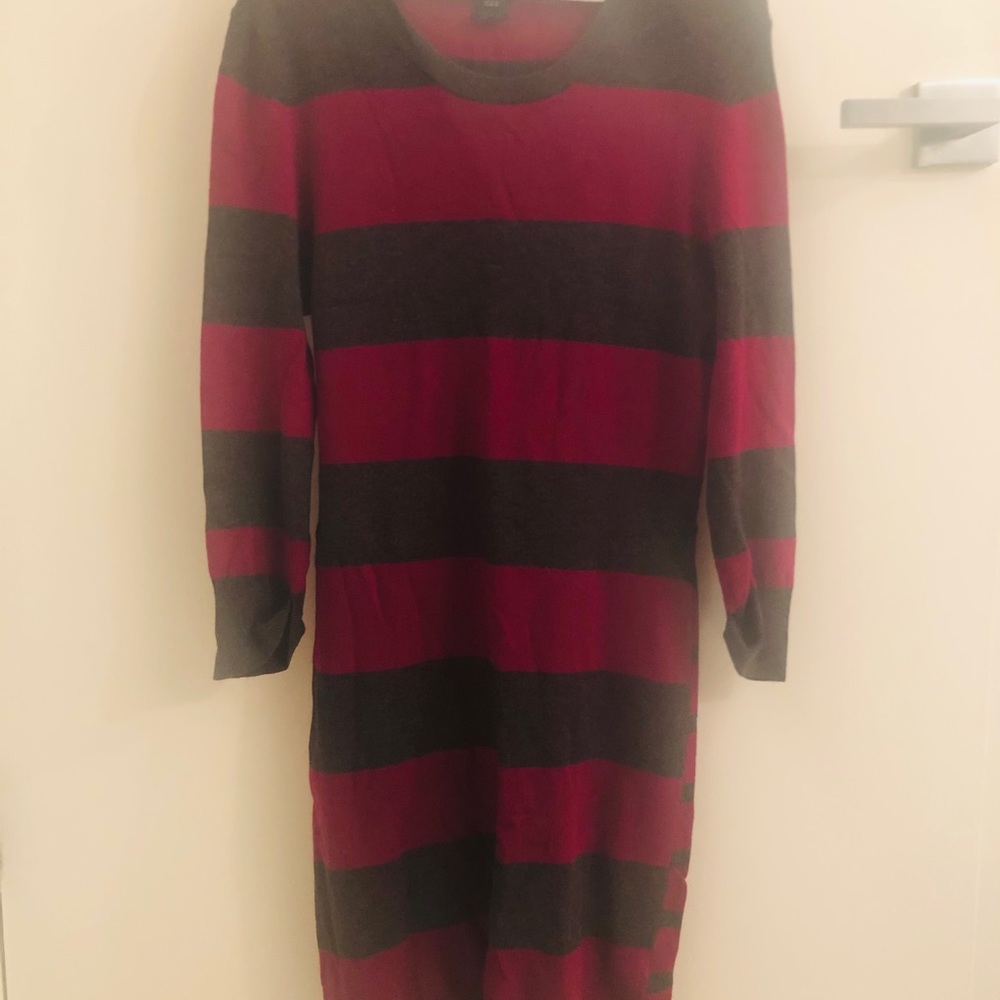 French connection Bambi thick thin striped dress